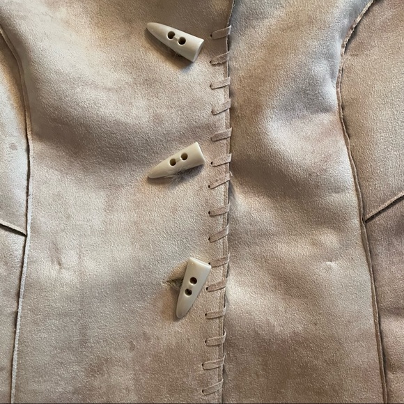 NWOT Sally Faux Fur Suede Vest - Picture 3 of 5